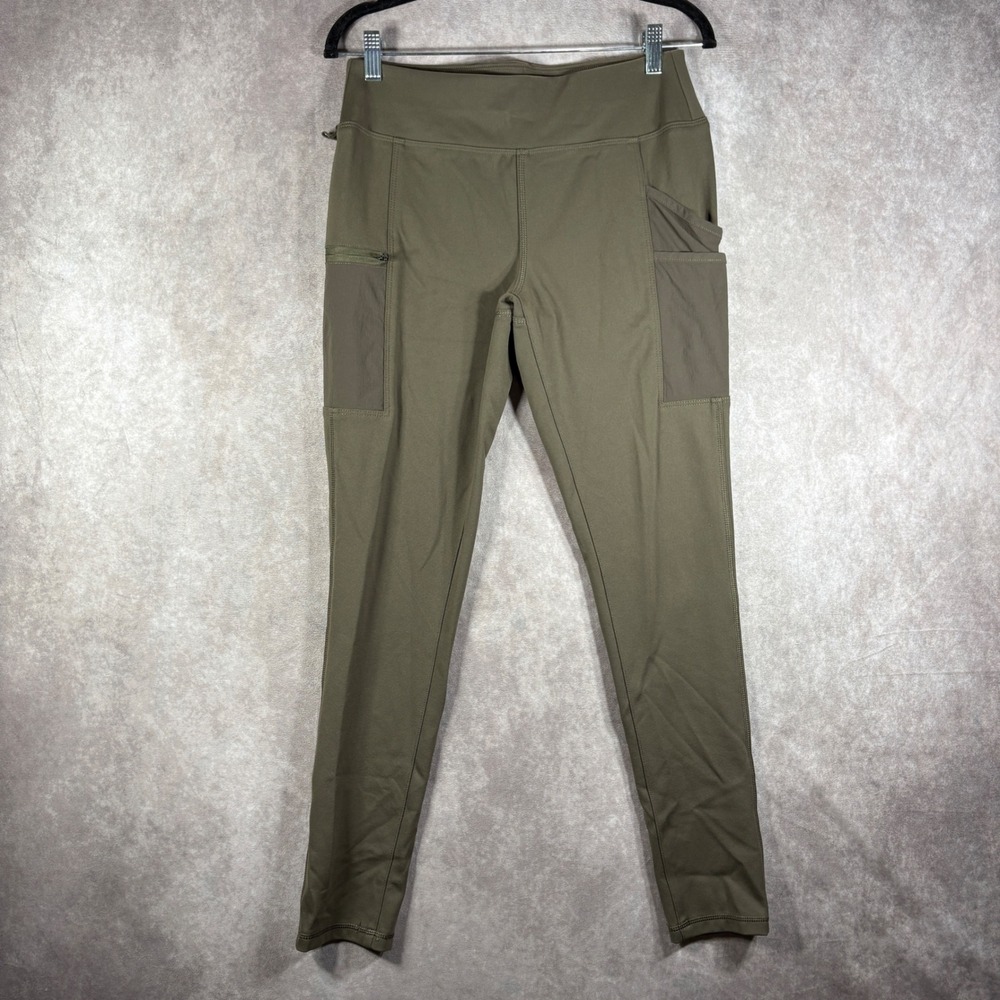 Carhartt Cargo Leggings Womens Size Small Green Force Fitted Lightweight Utility